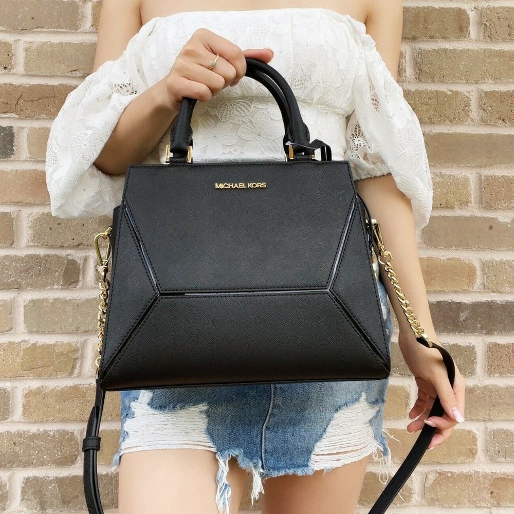 NWT Michael Kors Small Top Zip Satchel Crossbody - Picture 2 of 4